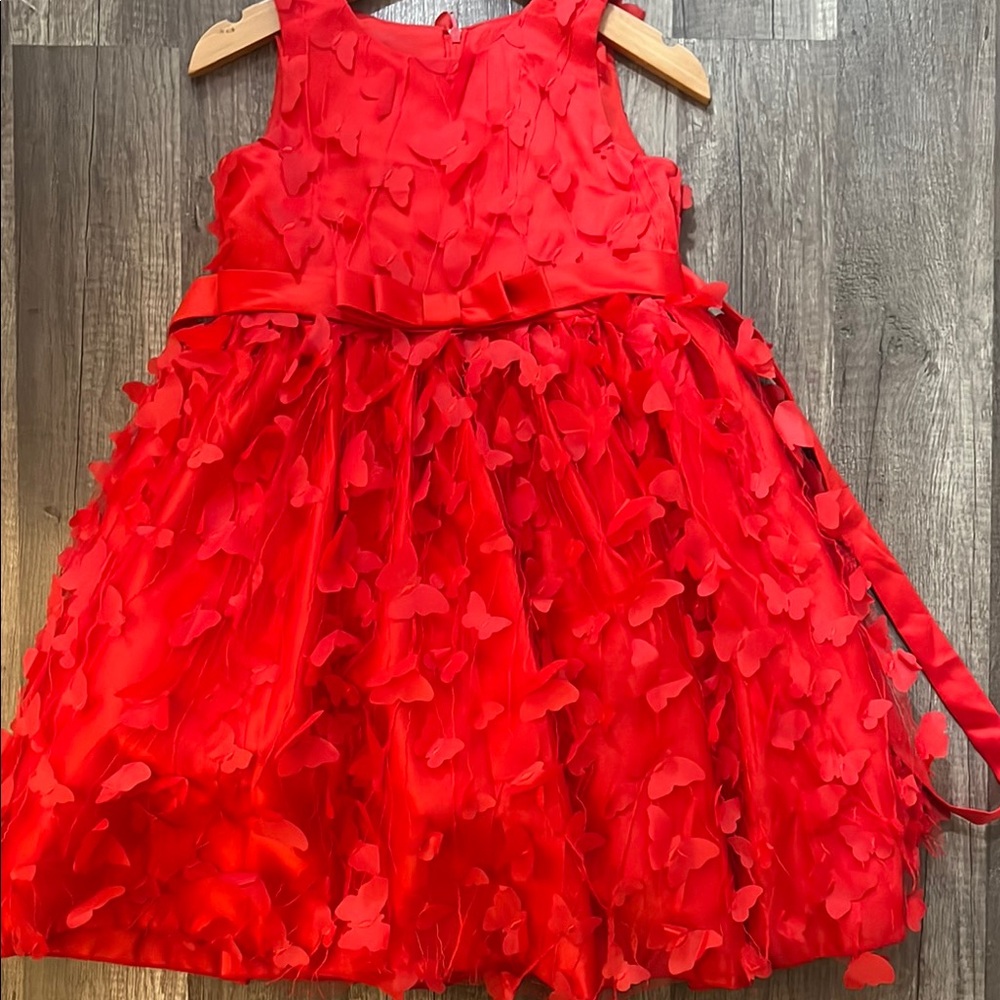 Elegant Red Kids Formal Dress